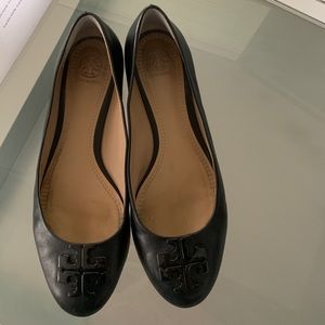 Tory Burch Black Ballet Flats